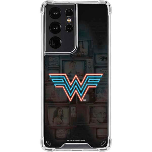 Wonder Woman 1984 (2020) Neon Logo Galaxy S21 Ultra 5G Clear Case